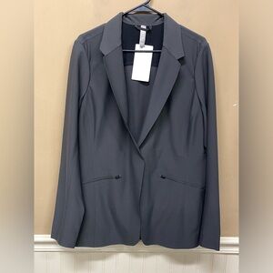 NWT ATHLETA Interstellar Blazer Gray Work Jacket Travel Sz 16 NEW